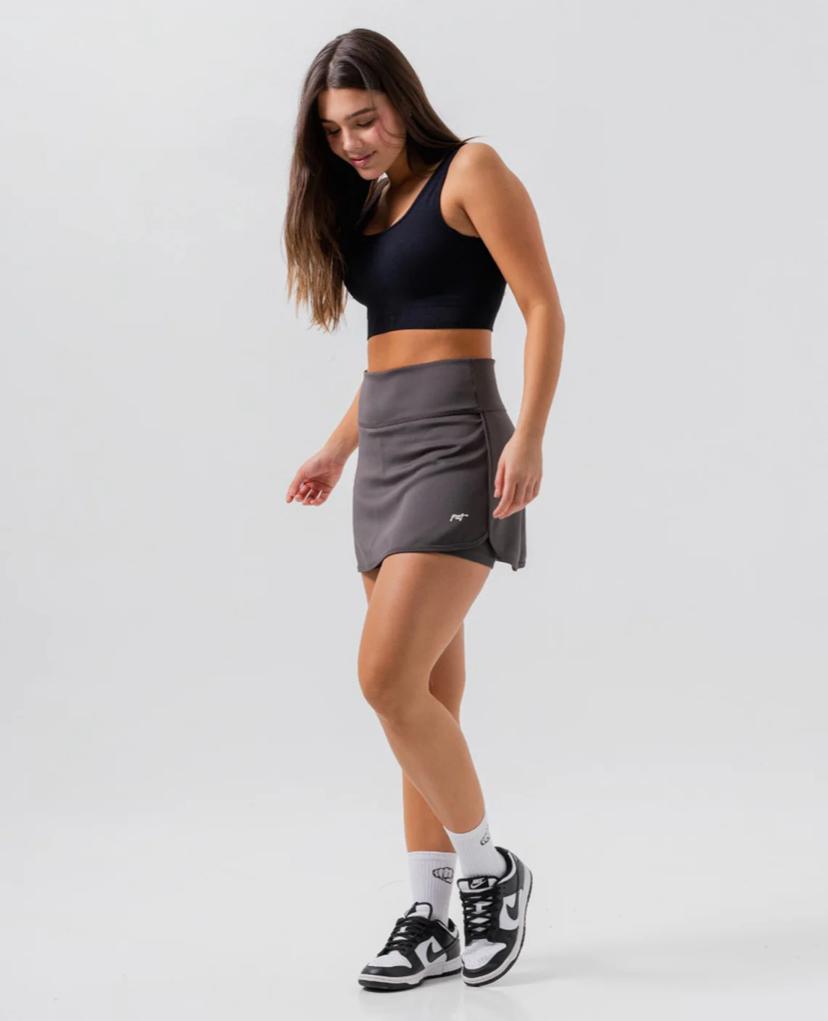 FALDA SHORT ZAMBA GRIS