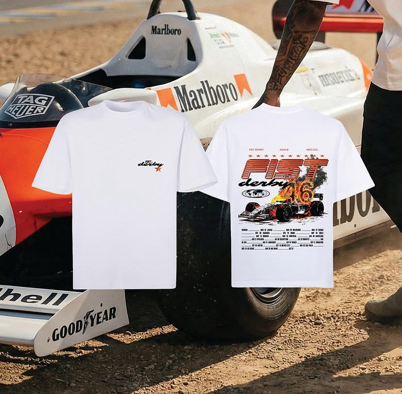 CAMISETA F1 RACING BLANCA