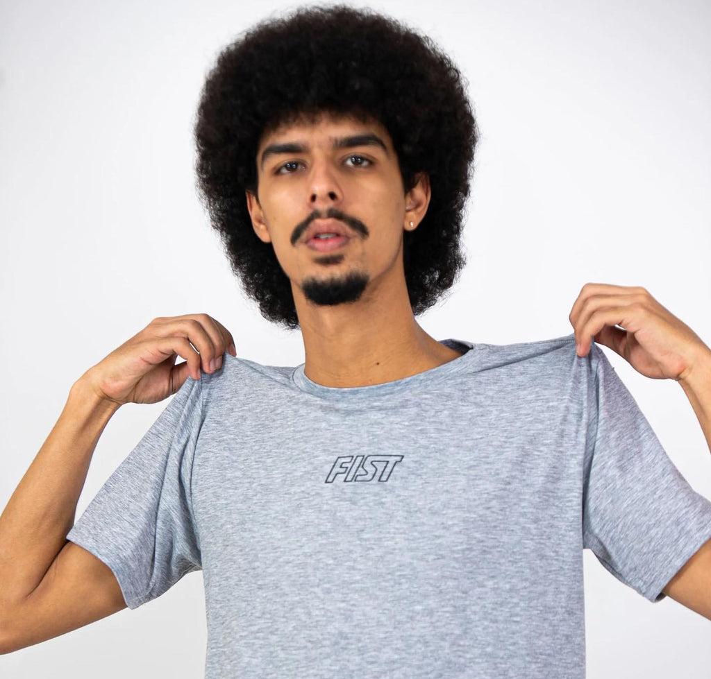 CAMISETA GRAY ONE GRIS JASPE