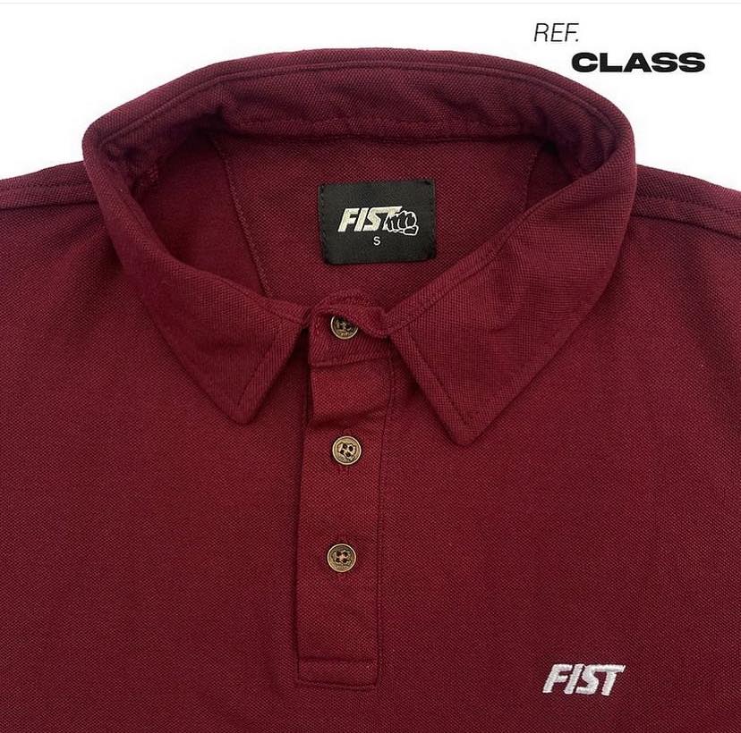 CAMISETA FIST TIPO POLO VINO