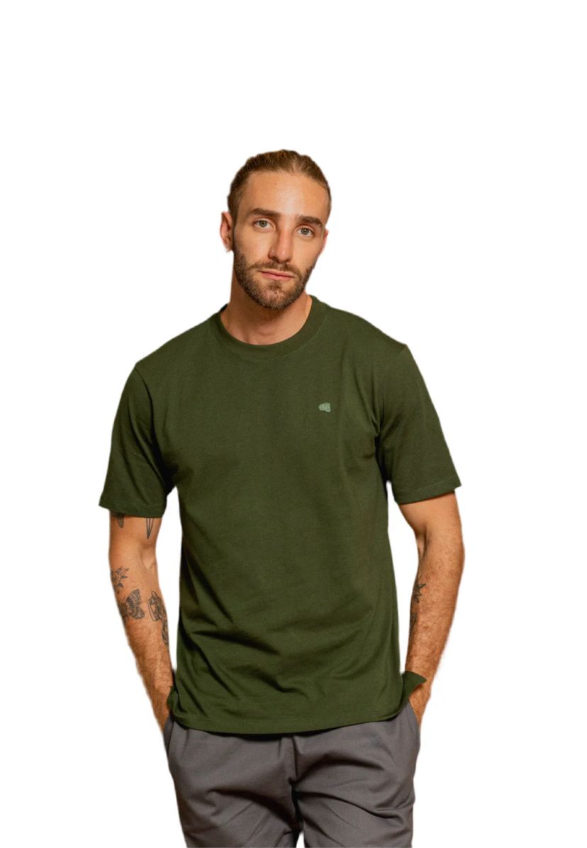 CAMAISETA BÁSICA VERDE MILITAR