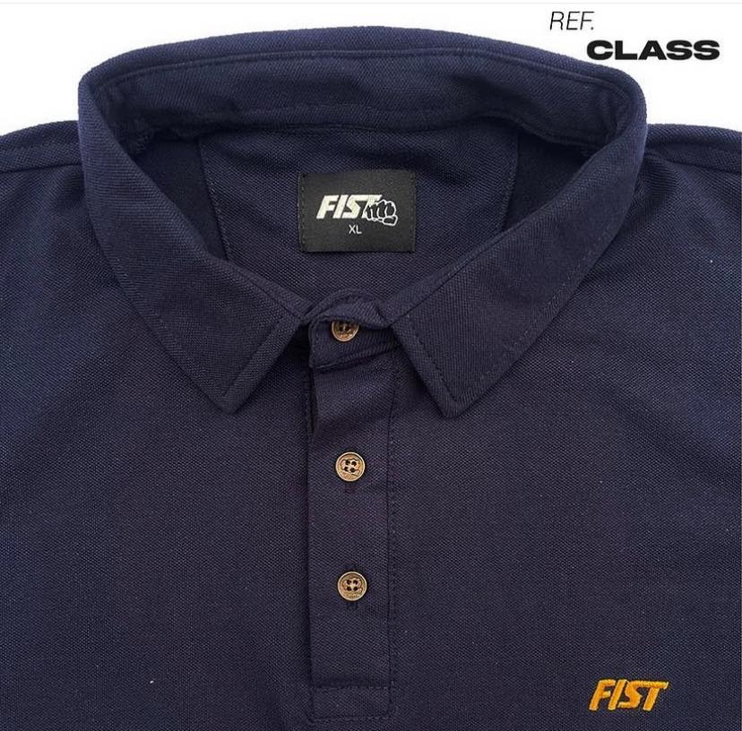 CAMISETA FIST TIPO POLO AZUL