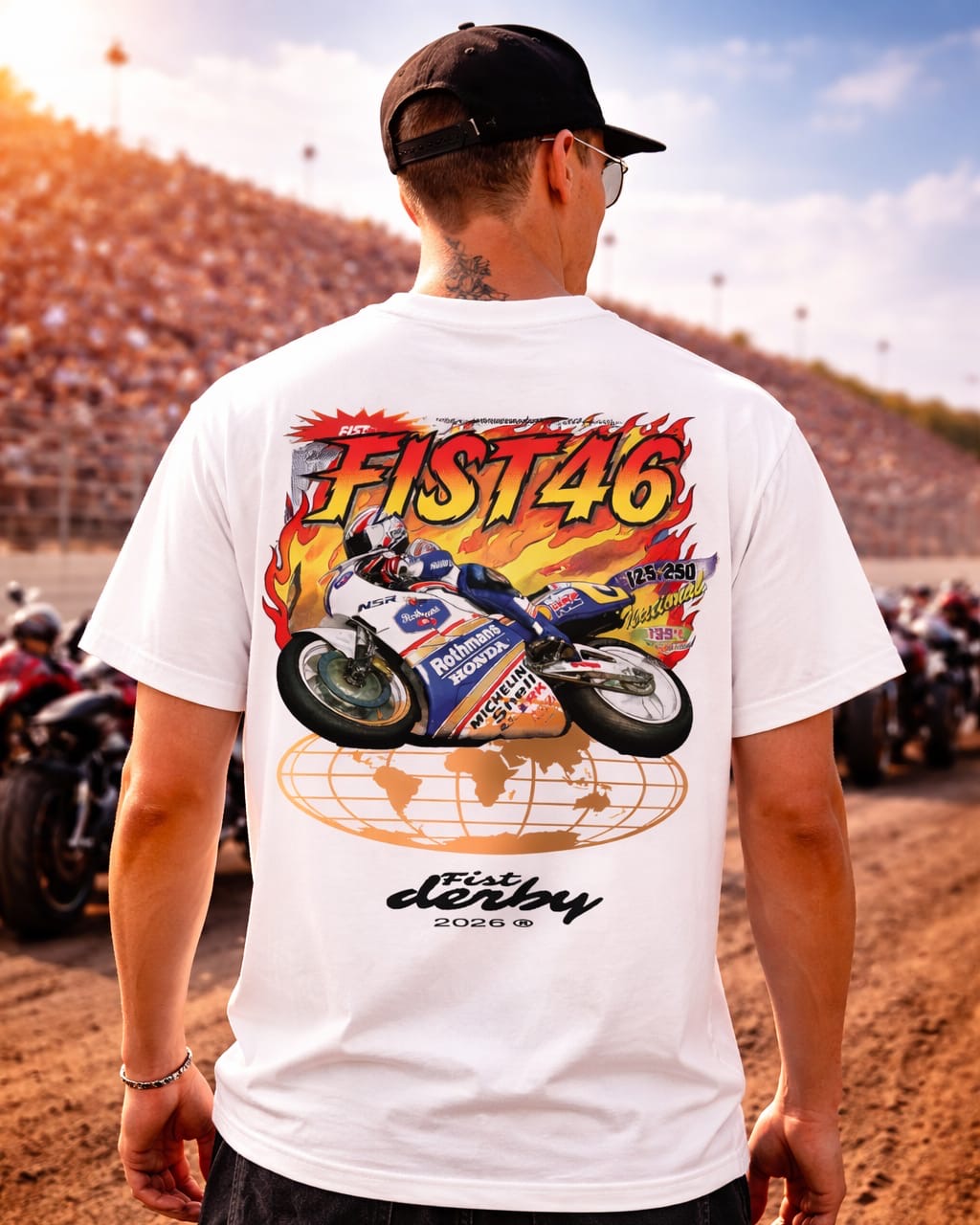 CAMISETA ROTHMANS BLANCA