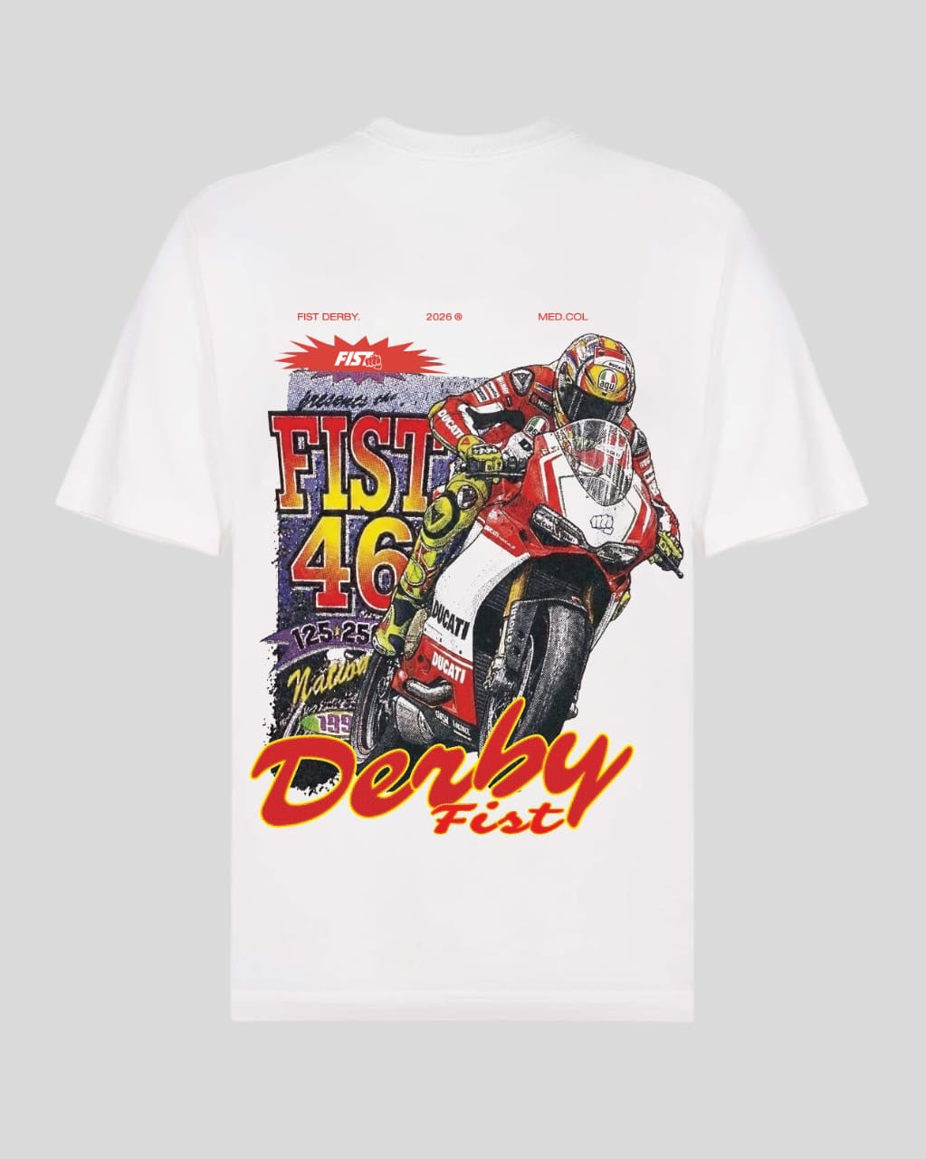 CAMISETA FIST DUCATI BLANCA
